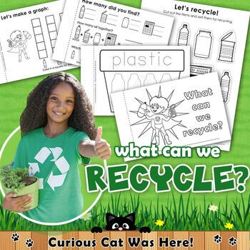 Recycling worksheet activity booklet printable.